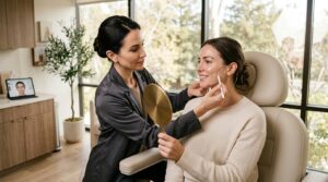Facial mapping consultation for Botox and dermal fillers at Glow Clinics San Jose